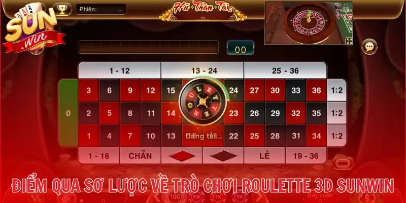 Điểm qua sơ lược về trò chơi Roulette 3D Sunwin