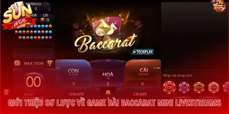 Giới thiệu sơ lược về game bài Baccarat Mini Livestreams