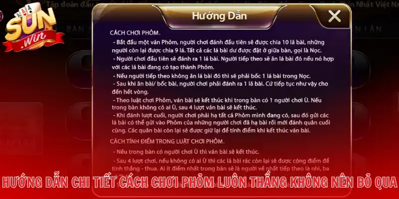 Hướng dẫn chi tiết cách chơi Phỏm luôn thắng không nên bỏ qua