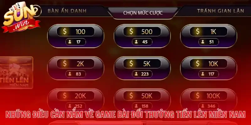 Những điều cần nắm về game bài đổi thưởng Tiến Lên Miền Nam