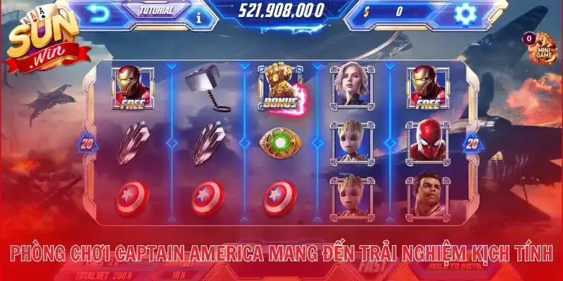Phòng chơi Captain America mang đến trải nghiệm kịch tính